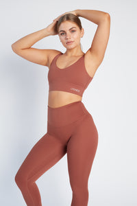 Empower Sports Bra - Rust